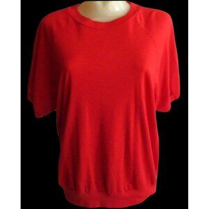 True Vintage Womens T-shirt XL 1990s Gitano Red Oversize Shirt New Wave Mommy